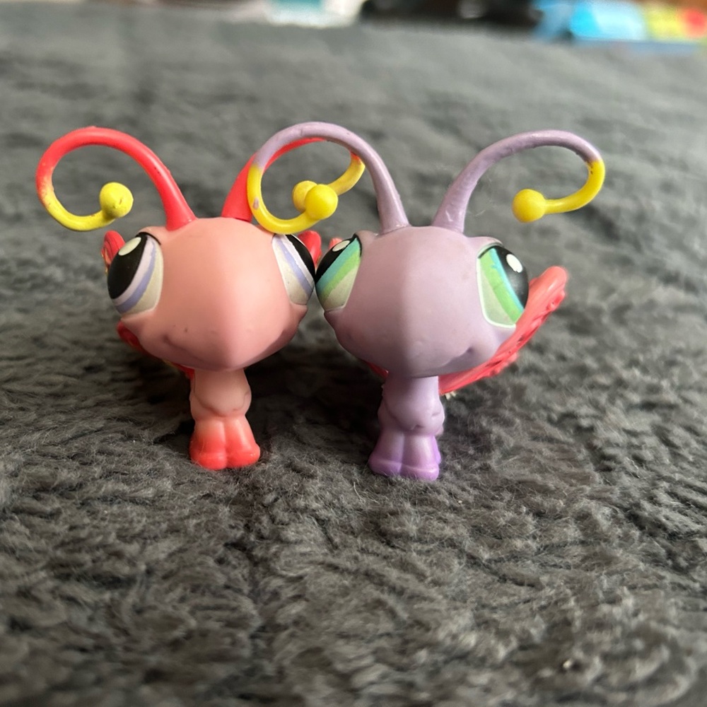 Littlest Pet Shop #093 and #202 butterfly lot (2007)